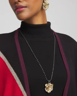Shop Tone Flower Pendant Necklace Necklaces
