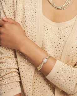 Shop Tone Multi Strand Pavé Bracelet Bracelets | Everyday Jewelry