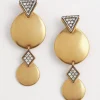 Flash Sale Tone Pavé Clip On Drop Earrings Earrings