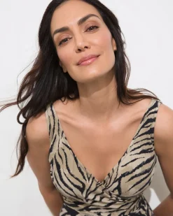 Shop Gottex Animal Print Surplice Swimsuit Swim
