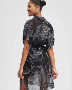 Best Sale Gottex Button Down Coverup Swim