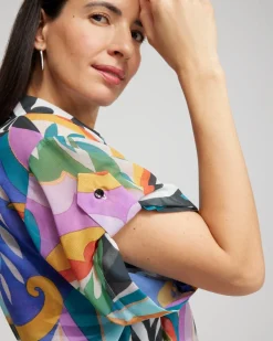 Outlet Gottex Button Down Coverup Swim