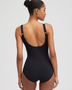 Discount Gottex V-neck One Piece Swimsuit Swim