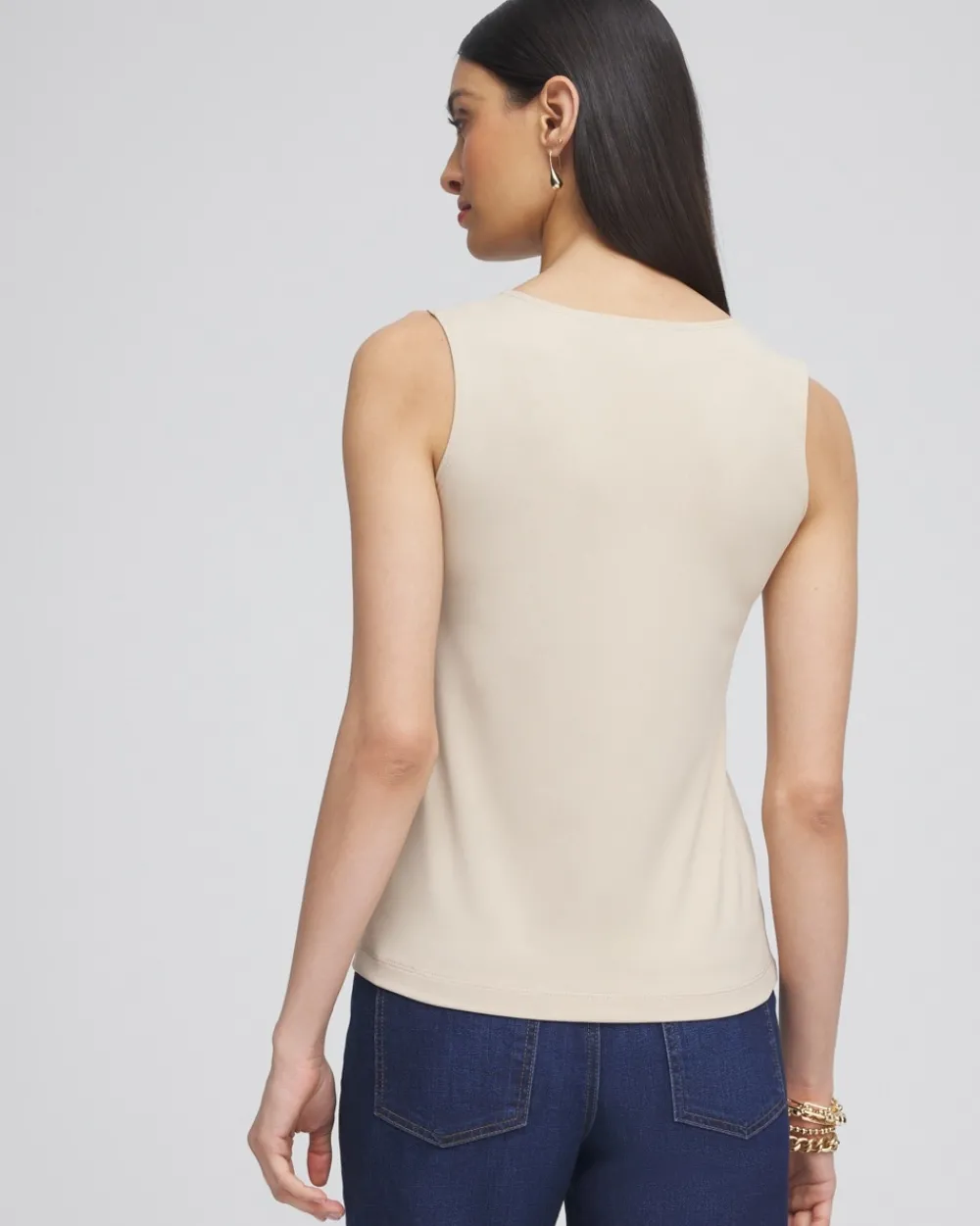 Shop High Neck Microfiber Tank Tops