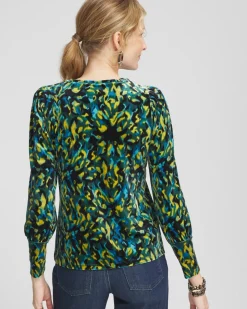 Sale Ikat Velvet Long Sleeve Tee Tops | Tees