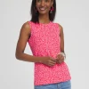 Store Island Button Detail Tank Tops