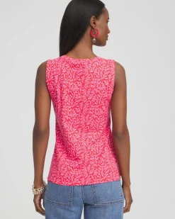 Store Island Button Detail Tank Tops