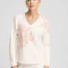 Fashion Jacquard Floral Pullover Sweater Sweaters