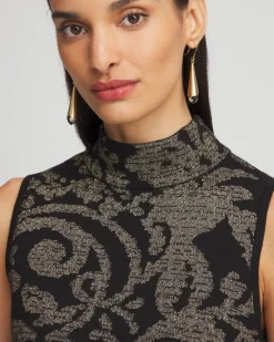 Store Jacquard Mockneck Sweater Tank Sweaters | Matching Sets