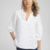 Flash Sale Jacquard Peasant Top Tops