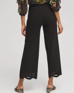 Outlet Juliet Eyelet Hem Culotte Pants Pants