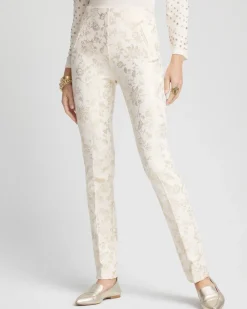 Cheap Juliet Foiled Ponte Pants Pants