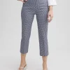 Clearance Juliet Gingham Straight Cropped Pants Pants