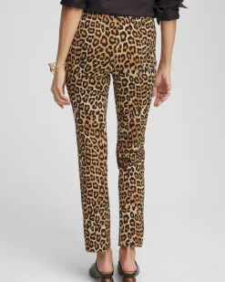 New Juliet Ponte Leopard Ankle Pants Pants
