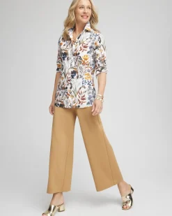 Discount Juliet Ponte Wide Leg Cropped Pants Pants