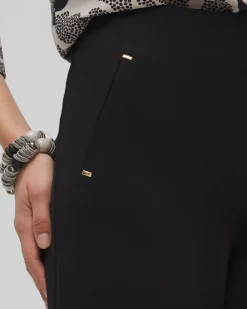 Shop Juliet Ponte Wide Leg Cropped Pants Pants