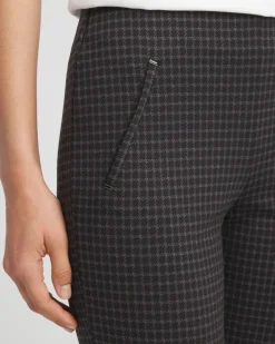 Shop Juliet Tonal Check Ankle Pants Pants