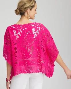 Fashion Lace Crochet Poncho Tops