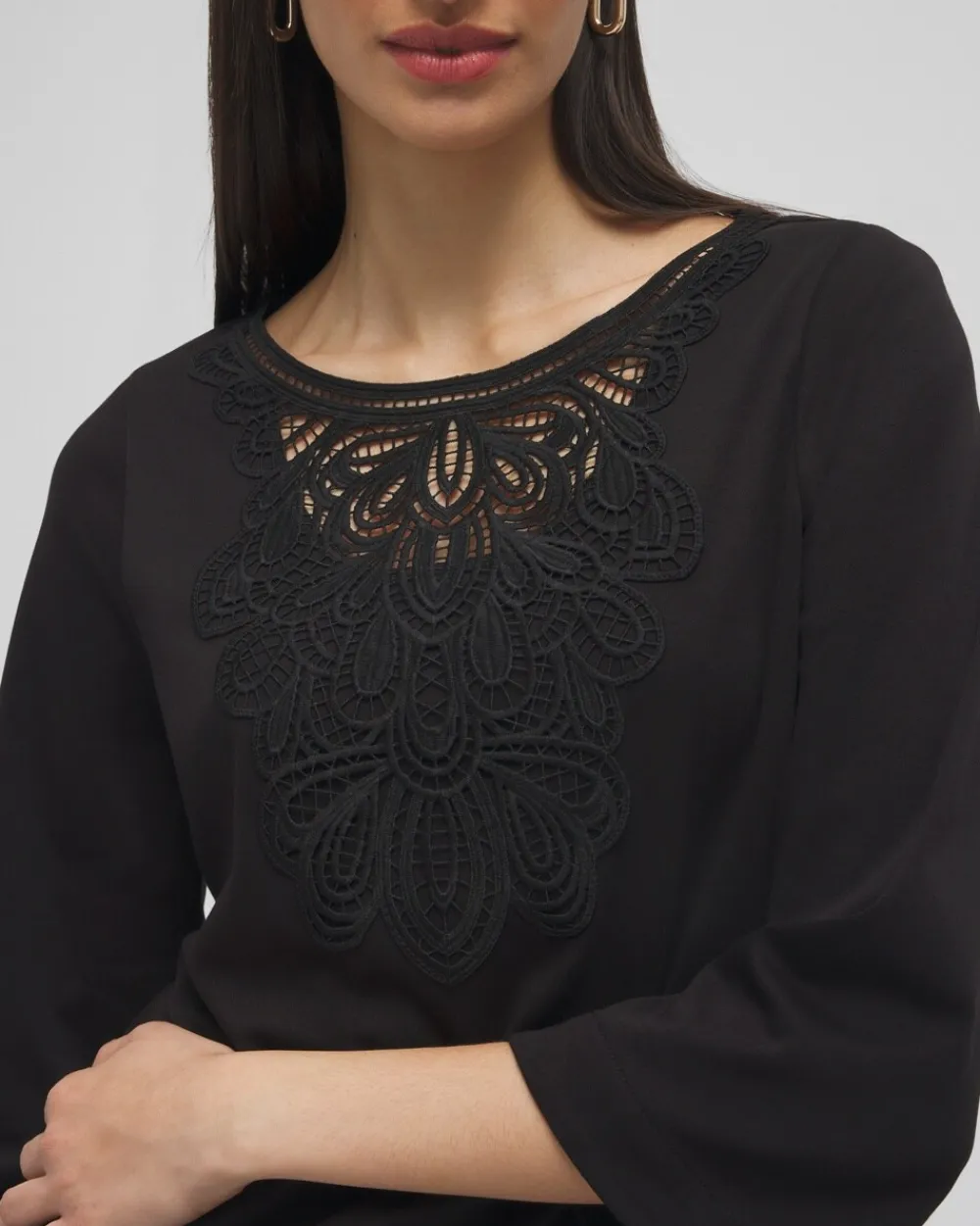 Discount Lace Inset Top Tops