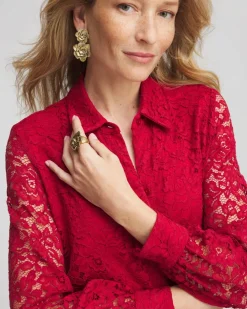 Clearance Lace Shirt Dress Dresses