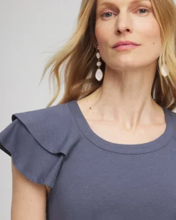 Fashion Layered Cap Sleeve Tee Tops