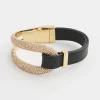 Hot Leather Pavé Magentic Bracelet Bracelets