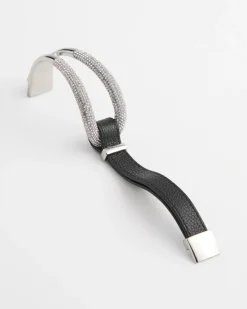 Hot Leather Pavé Magentic Bracelet Bracelets