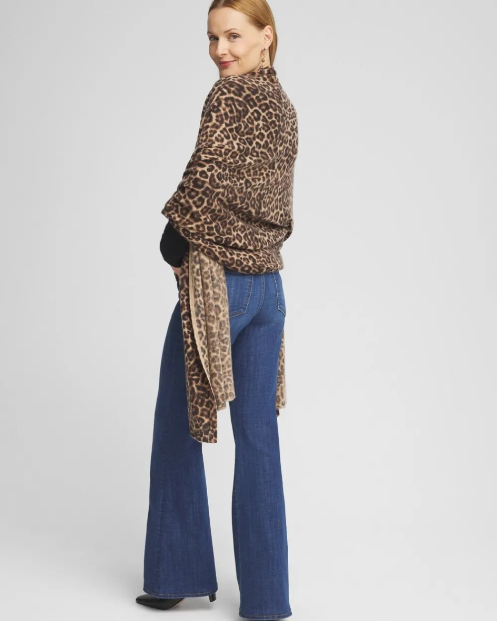 Shop Leopard Cashmere Wrap Ponchos & Ruanas | Cold Weather Accessories