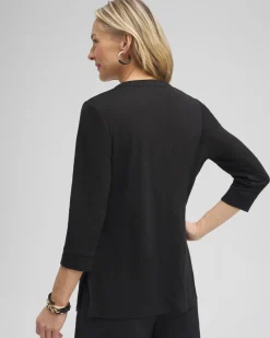 Shop Linen Embellished Tunic Tops
