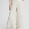 Online Linen Stripe Culotte Pants Pants
