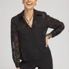 Cheap Long Sleeve Burnout Camp Shirt Tops | Blouses & Shirts