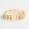 Flash Sale Love Hope Pavé Bangle Bracelet Bracelets | Bracelet Stacking