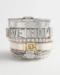 Outlet Love Hope Pavé Bangle Bracelet Bracelets | Bracelet Stacking