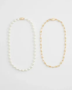 Cheap MagneticMix™ Faux Pearl Links Necklace Everyday Jewelry