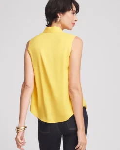 Fashion Matte Satin Pleated Top Tops