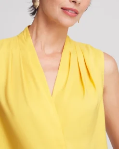 Fashion Matte Satin Pleated Top Tops