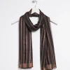 Cheap Metallic Silk Blend Scarf Scarves