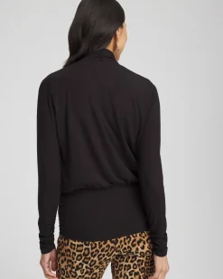 Outlet Micke Neck Banded Hem Top Tops