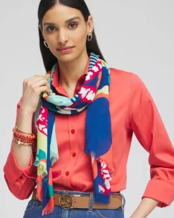 Best Sale Mixed Floral Oblong Scarf Scarves