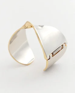 Sale Mixed Metal Silver Cuff Bracelet Bracelets | Everyday Jewelry