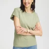 Outlet Modern Cap Sleeve Tee Tops