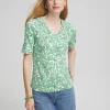 Clearance Modern Everyday V-neck Tee Tops