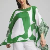 Hot Modern Print Poncho Tops