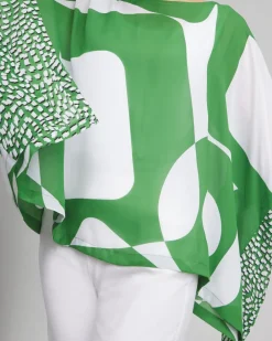 Hot Modern Print Poncho Tops