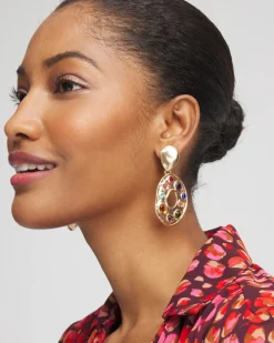 Cheap Multicolor Clip On Drop Earrings Earrings