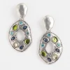 New Multicolor Tone Clip On Drop Earrings Earrings