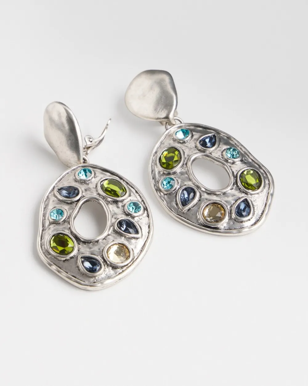 New Multicolor Tone Clip On Drop Earrings Earrings