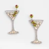 Sale No Droop™ Embellished Martini Earrings Earrings
