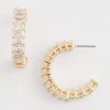 Best No Droop™ Tone Baguette Hoop Earrings Everyday Jewelry
