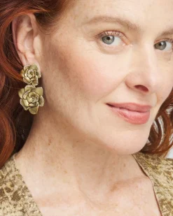 Online No Droop™ Tone Rose Drop Earrings Earrings